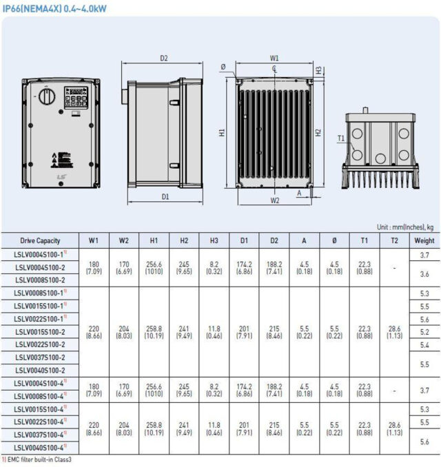 Biến tần LS LSLV0037S100-4EXFNS - Hình ảnh 2