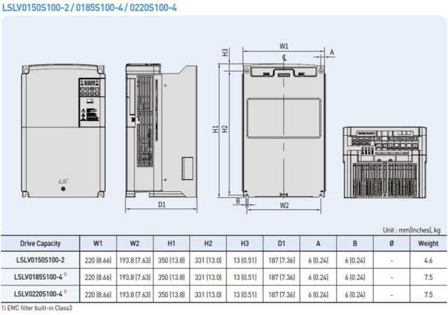 Biến tần LS LSLV0150S100-2EONNS - Hình ảnh 4