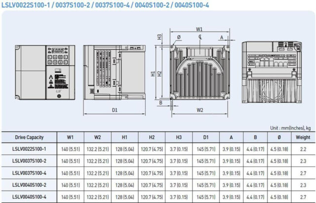 Biến tần LS LSLV0037S100-2EONNS - Hình ảnh 4