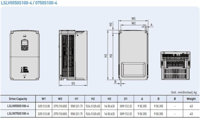 Biến tần LS LSLV0550S100-4CONDS - Hình ảnh 2
