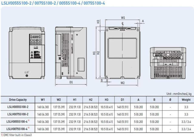 Biến tần LS LSLV0075S100-2EONNS - Hình ảnh 2