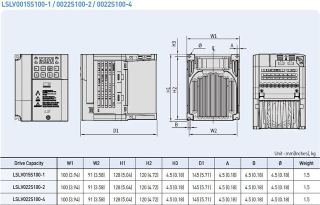 Biến tần LS LSLV0022S100-2EONNS - Hình ảnh 4